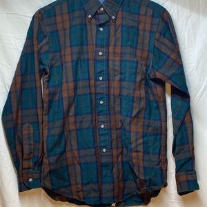 Mens Pendleton Long Sleeve Wool Button Down